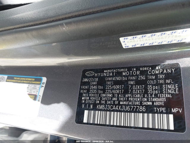 2018 HYUNDAI TUCSON SEL PLUS 9
