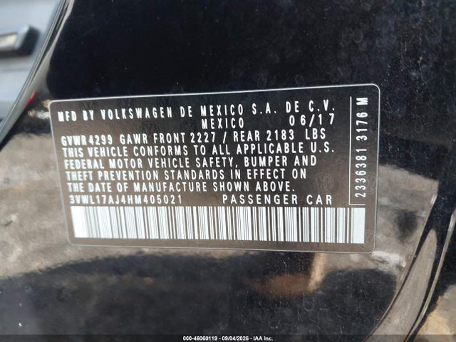 2017 Volkswagen JETTA 1.8T SEL/1.8T SEL PREMIUM — фото 9