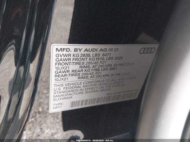 2023 AUDI Q8 PREMIUM 55 TFSI QUATTRO TIPTRONIC 9