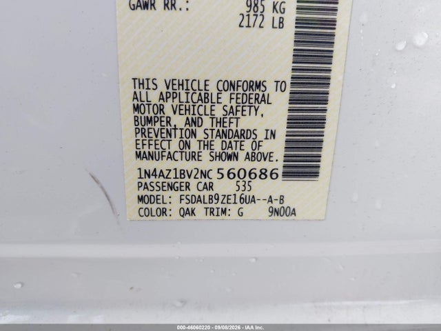 2022 NISSAN LEAF S 9