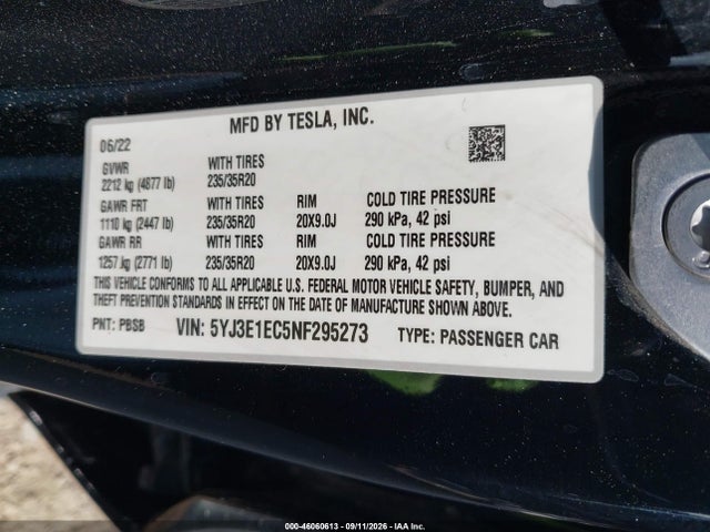 2022 TESLA MODEL 3 PERFORMANCE DUAL MOTOR ALL-WHEEL DRIVE 9