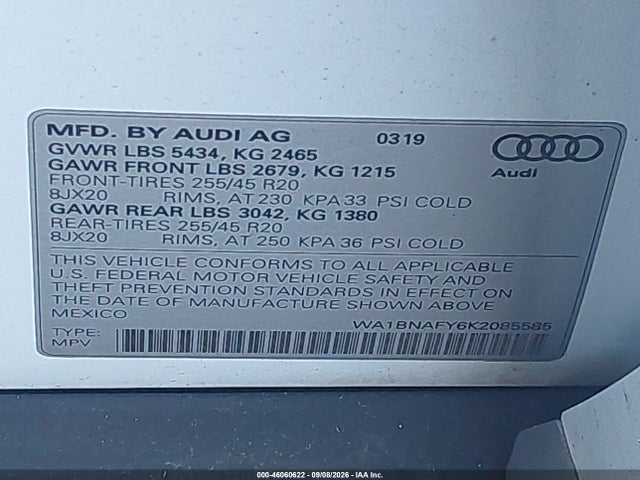 2019 AUDI Q5 45 PREMIUM 9