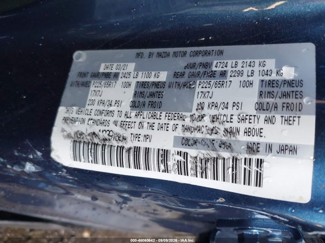 2021 MAZDA CX-5 TOURING 9