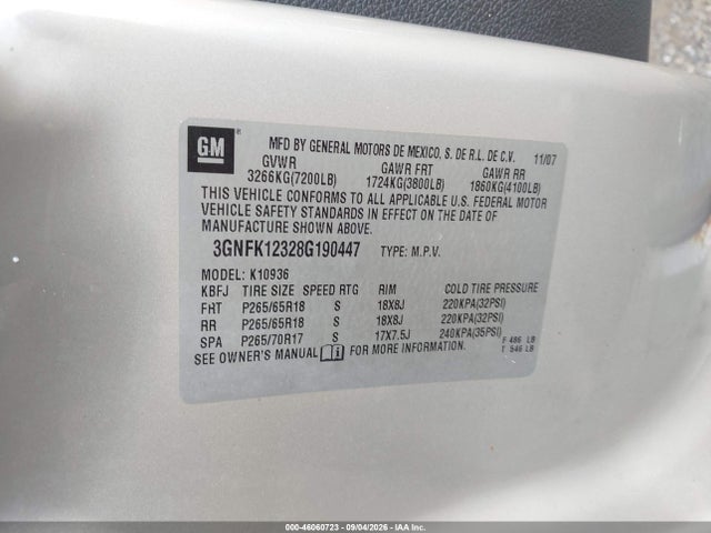 صورة 9 لـ 2008 Chevrolet AVALANCHE 1500 LT