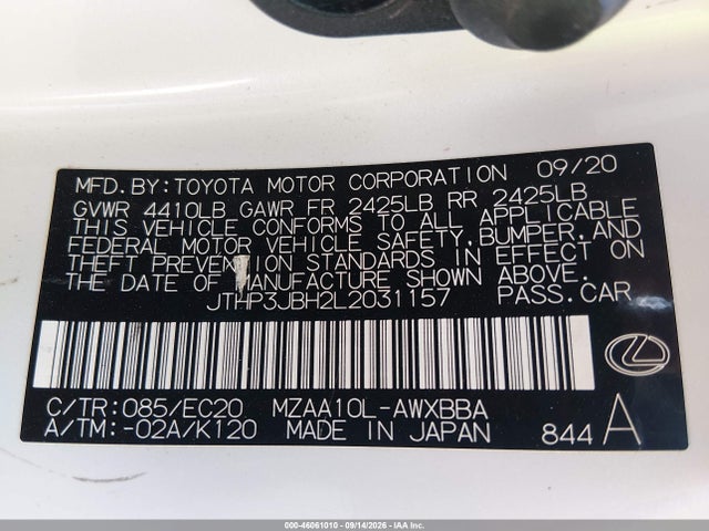 2020 LEXUS UX 200 9