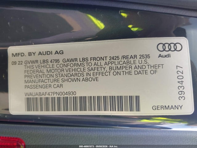 2023 AUDI A4 PREMIUM 40 TFSI QUATTRO S TRONIC 9