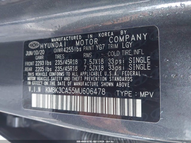 2021 HYUNDAI KONA LIMITED 9
