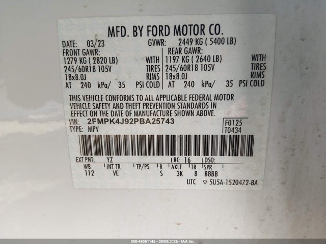 2023 FORD EDGE SEL 9