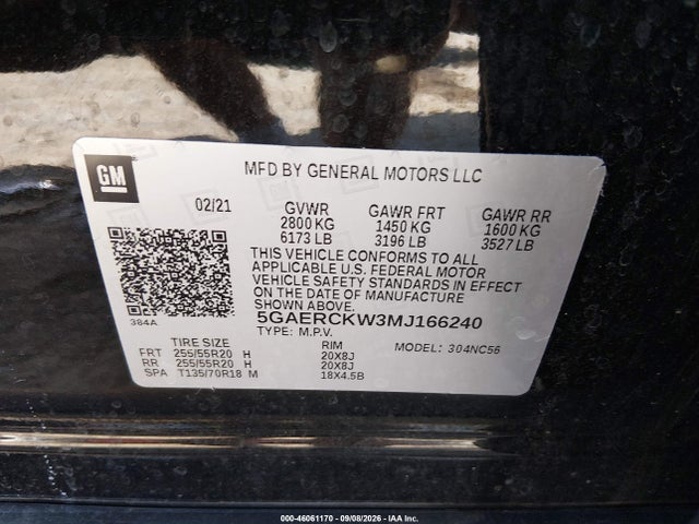 2021 BUICK ENCLAVE FWD PREMIUM 9