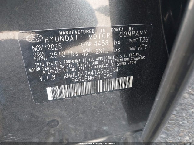 2026 HYUNDAI SONATA SEL SPORT 9