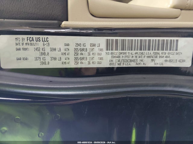 2019 JEEP GRAND CHEROKEE LIMITED 4X4 9