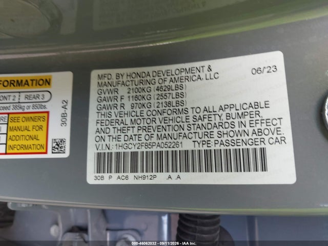 2023 HONDA ACCORD HYBRID TOURING 9