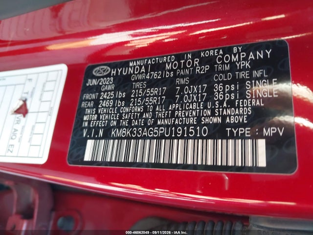 2023 HYUNDAI KONA ELECTRIC SEL 9
