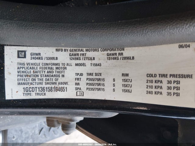 2005 Chevrolet COLORADO LS 照片 9