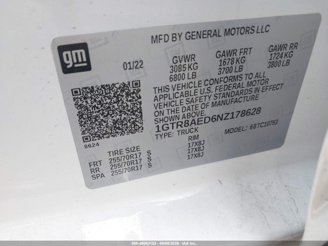 2022 GMC SIERRA 1500 LIMITED 2WD STANDARD BOX PRO 9