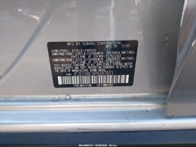 2023 SUBARU CROSSTREK LIMITED 9
