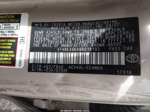 صورة 9 لـ 2008 Toyota CAMRY