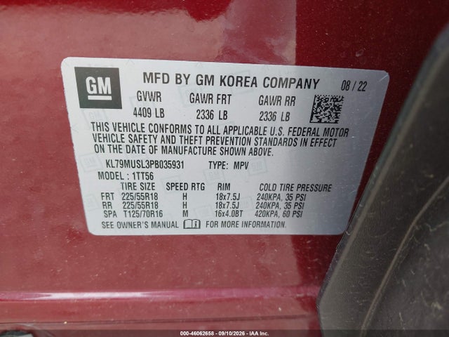 2023 CHEVROLET TRAILBLAZER AWD RS 9