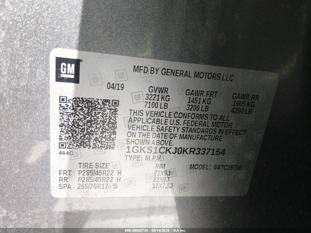 2019 GMC YUKON DENALI 9