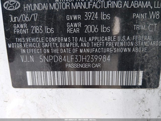 2018 HYUNDAI ELANTRA SEL 9