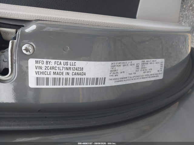 2022 CHRYSLER PACIFICA HYBRID TOURING L 9