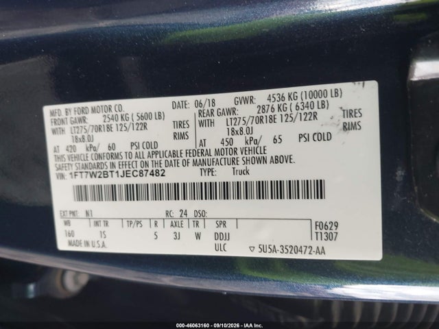 2018 FORD F-250 XL 9