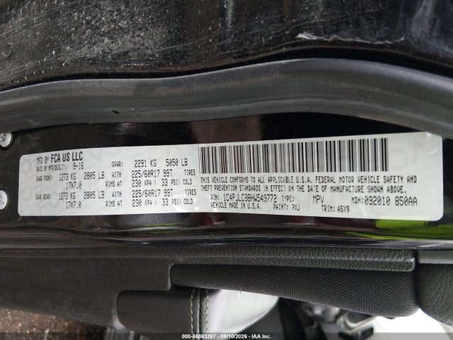 2017 JEEP CHEROKEE LATITUDE FWD 9