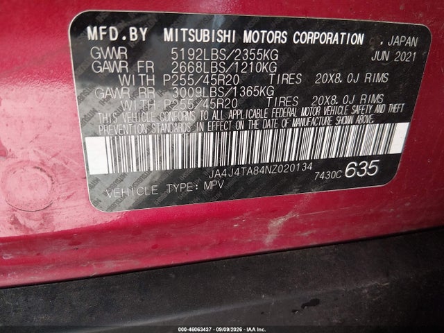 2022 MITSUBISHI OUTLANDER ES 2.5 S-AWC 9