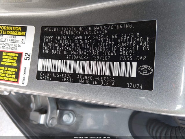 2026 TOYOTA CAMRY SE 8