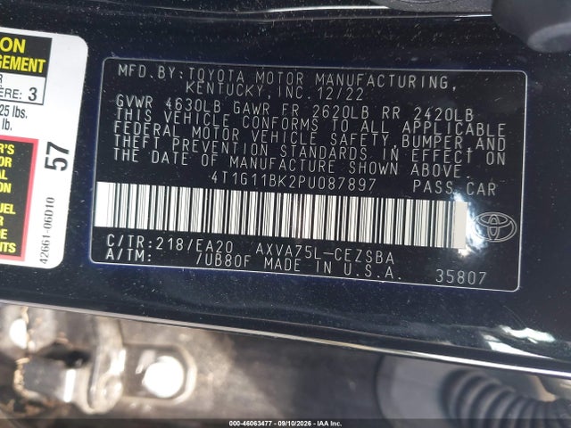 2023 TOYOTA CAMRY SE AWD 9