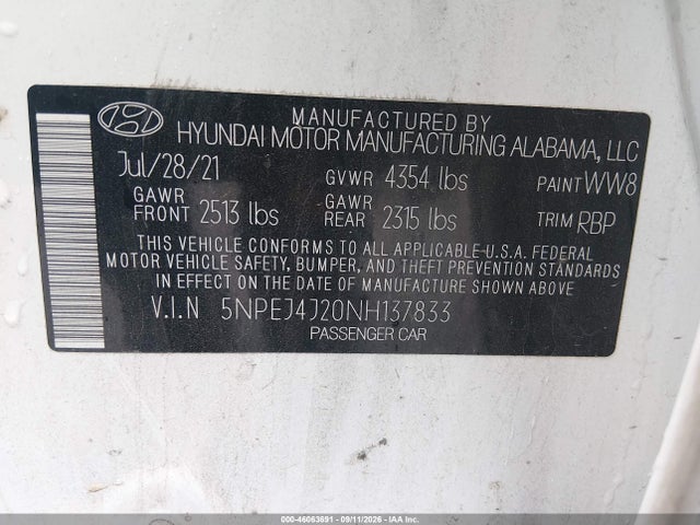 2022 HYUNDAI SONATA SEL PLUS 9