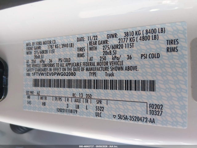 2023 FORD F-150 LIGHTNING LARIAT 9