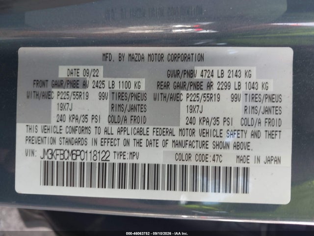 2023 MAZDA CX-5 2.5 S CARBON EDITION 9