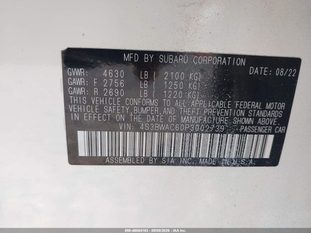 2023 SUBARU LEGACY PREMIUM 9