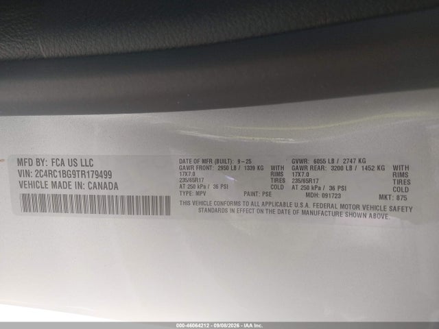 2026 CHRYSLER PACIFICA SELECT 9