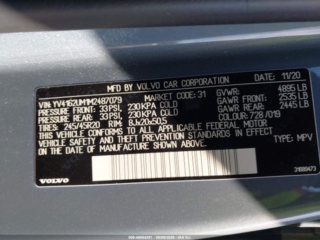2021 VOLVO XC40 T5 R-DESIGN 9