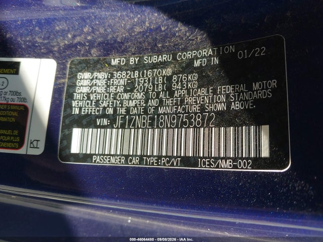 2022 TOYOTA GR86 PREMIUM 9