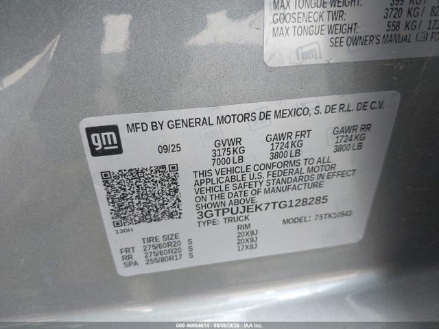 2026 GMC SIERRA 1500 , SHORT BED, ELEVATION, 4WD 9