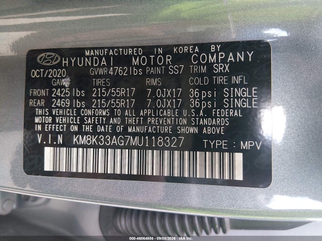 2021 HYUNDAI KONA ELECTRIC LIMITED 9