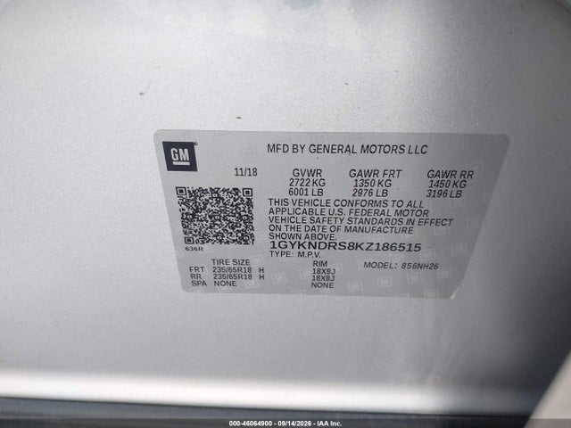 2019 CADILLAC XT5 LUXURY 9