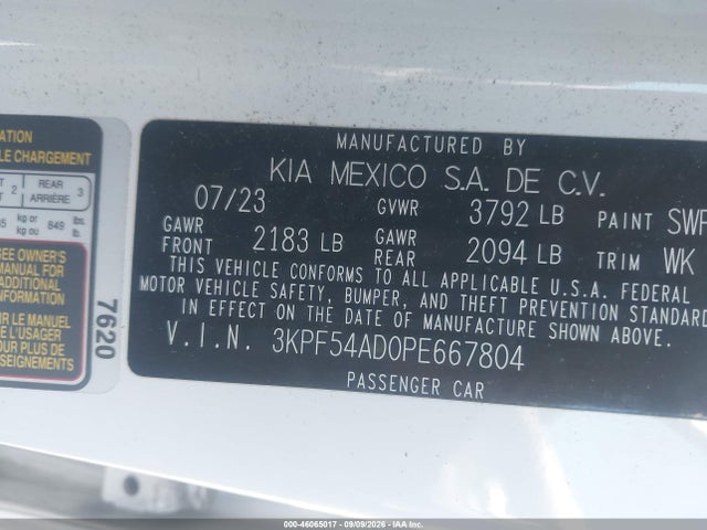 2023 KIA FORTE GT-LINE 9