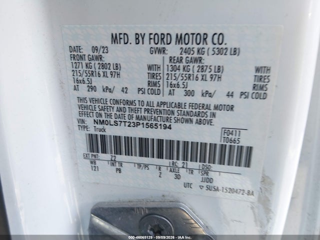 2023 FORD TRANSIT CONNECT XLT 9