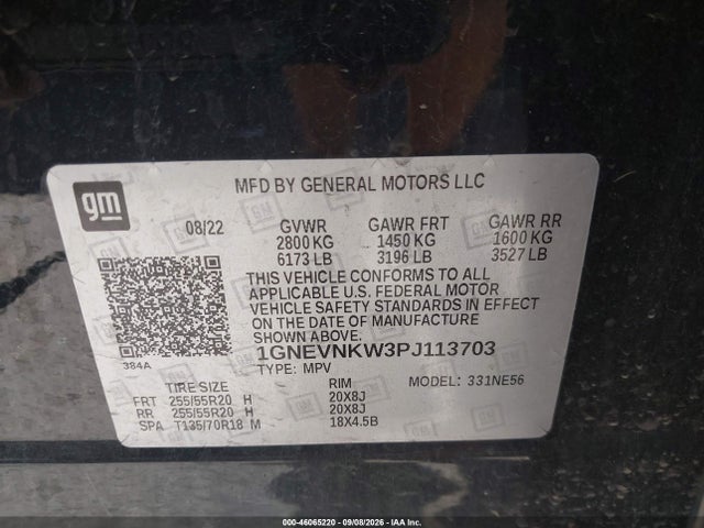 2023 CHEVROLET TRAVERSE AWD HIGH COUNTRY 9