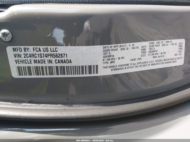 2023 CHRYSLER PACIFICA HYBRID LIMITED 9