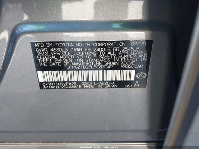 2020 LEXUS IS 350 9