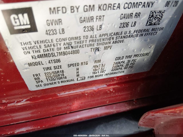 2021 BUICK ENCORE GX FWD SELECT 9