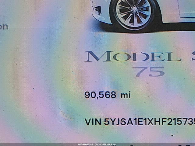 2017 TESLA MODEL S 60/75 13