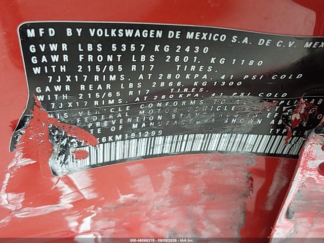 2019 VOLKSWAGEN TIGUAN 2.0T SE/2.0T SEL/2.0T SEL R-LINE/2.0T SEL R-LINE BLACK 9