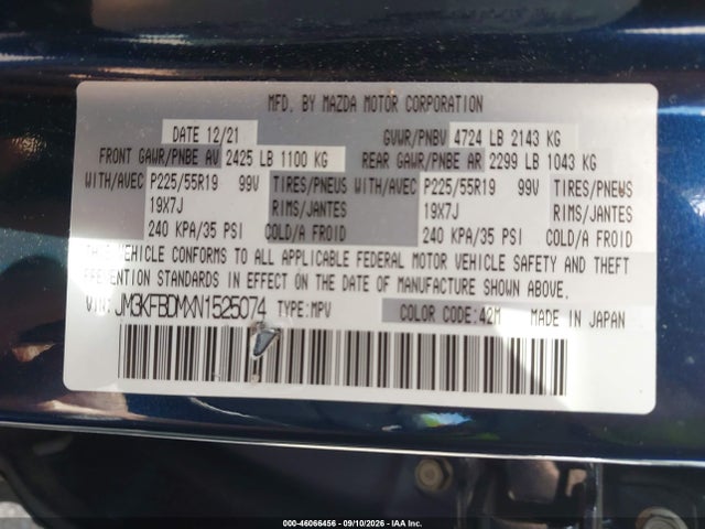 2022 MAZDA CX-5 2.5 S PREMIUM 9