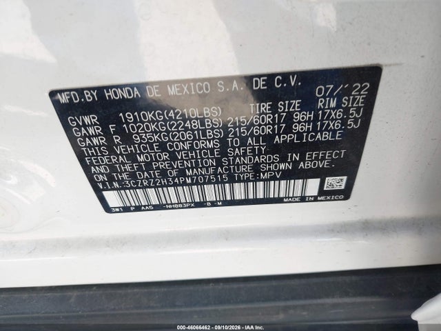 2023 HONDA HR-V AWD LX 9